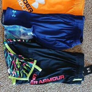 Under Armour Boys Athletic Shorts 3 Pair. 2Xl